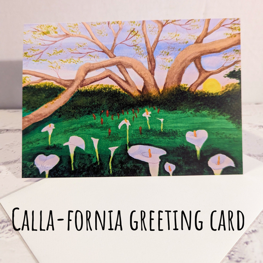 Calla-fornia greeting card