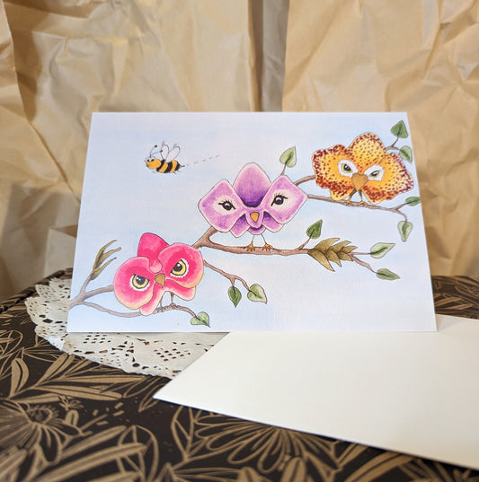 Bee does a double take greeting card